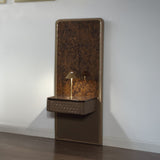 Marcelino - Nightstand With Wall Pier (EK) - Cherry Oak