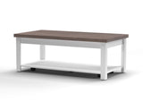 Hampton - Coffee Table - Jasmine Whitewash / Barnwood