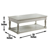 Hemingway - Lift Top Coffee Table - White