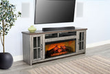76" Media Console With Electric Fireplace