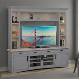 Americana Modern - TV Console with Hutch and LED Lights alternate view 11