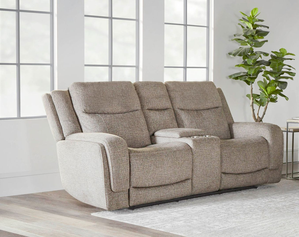 Penfield - Sillón de dos plazas Power Zero G Console con calefacción, masaje y altavoces P3 - Frappe