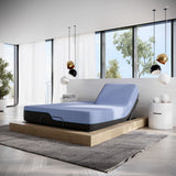 Remedy Sleep - 12" Flex Head Adjustable Hybrid 5-Layer Latex Foam Mattress and Bed Frame Bundle