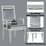 Maverick - Arm Chair (Set of 2) - Fabric & Platinum