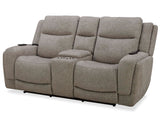 Penfield - Power Reclining Zero Gravity Console Loveseat With Heat, Massage And Speaker - Frappe