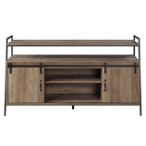 Rashawn TV Stand - Rustic Oak & Black Finish