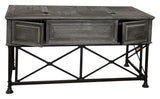 Gramercy Park - Writing Desk With Lateral File - Vintage Burnished Smoke