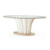 London Place - Entry Table - Creamy Pearl