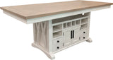 Comedor Moderno Americana - Mesa de Comedor Extensible a la Altura de la Encimera de la Isla - Algodón