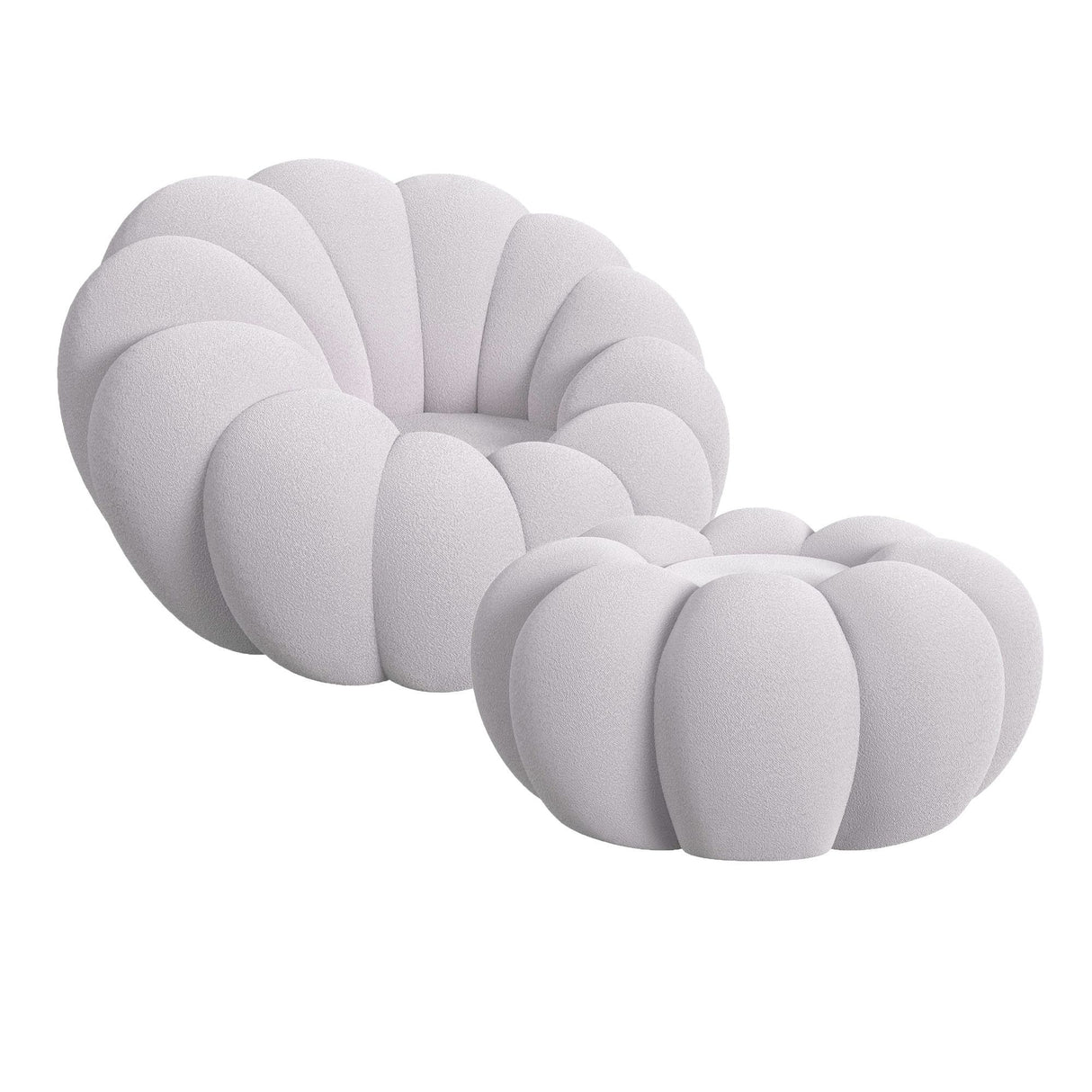 Bubble - Swivel Chair And Ottoman