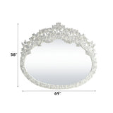 Vanaheim - Espejo - Acabado blanco antiguo - 58"