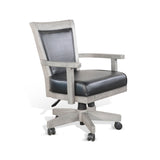 Alpine - Game Chair With Casters, Cushion Seat & Back - Gray