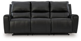 Glossmore - Reclining Sofa - Black