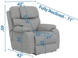 Dreamtime - Power Headrest Power Lay Flat Recliner With CR3 Heat/Massage/Zero Gravity
