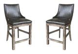 Lodge Dining - Swivel Counter Sling Chair (Set of 2) - Siltstone