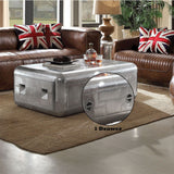 Brancaster - Mesa de centro - Aluminio - 48 cm