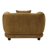 Lennox - Chair With Pillow - Brown Chenille