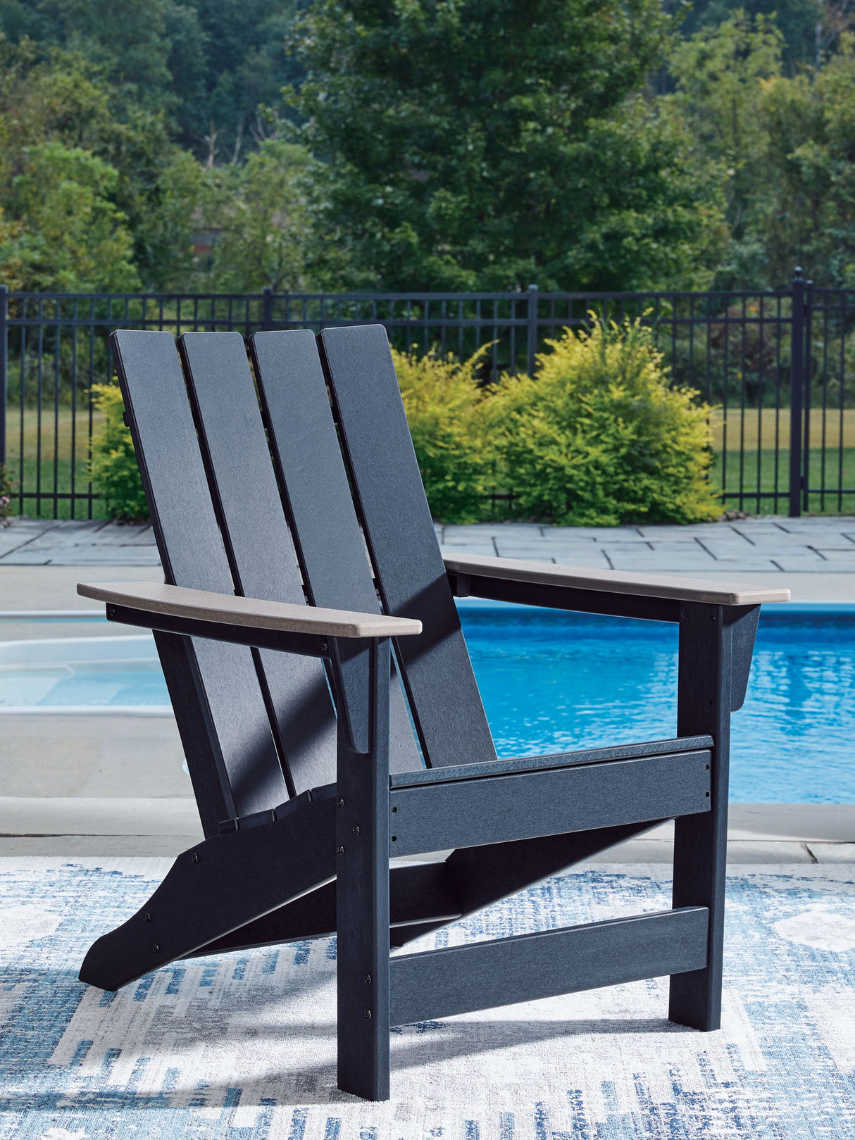 East Beach - Silla Adirondack - Negra / Beige