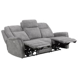 Sofá reclinable eléctrico Linus - Zero Gravity - Hudson Gray