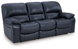 Leesworth - 3 Pzas. - Sofá Reclinable Eléctrico, Sofá Biplaza Reclinable Eléctrico, Sillón Reclinable Mecedor Eléctrico - Ocean