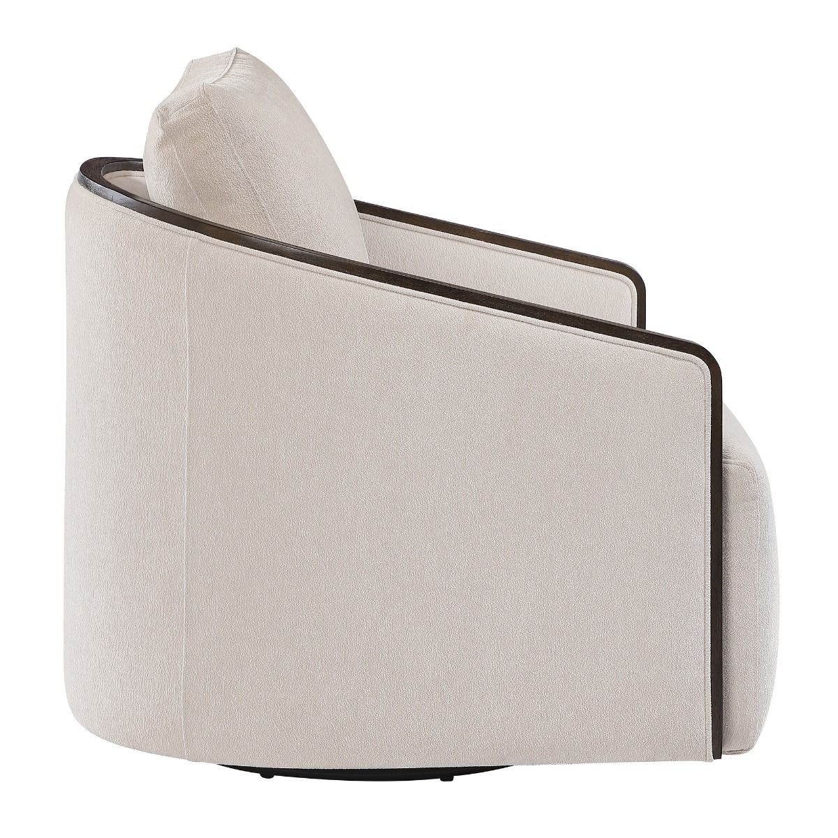 Lenora - Accent Chair With Swivel - Beige Chenille
