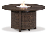 Paradise Trail - Round Fire Pit Table - Medium Brown