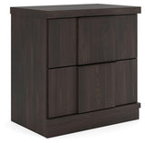 Shaehartin - Two Drawer Night Stand - Dark Brown
