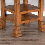 Sedona - 60" Round Table With Lazy Susan - Light Brown