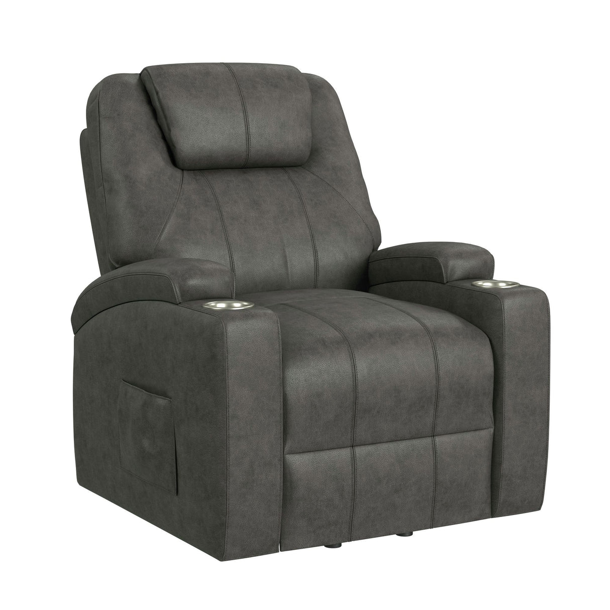 Kenmore - Sillón Elevador P1 con Masaje Térmico - Gris Oscuro Simba