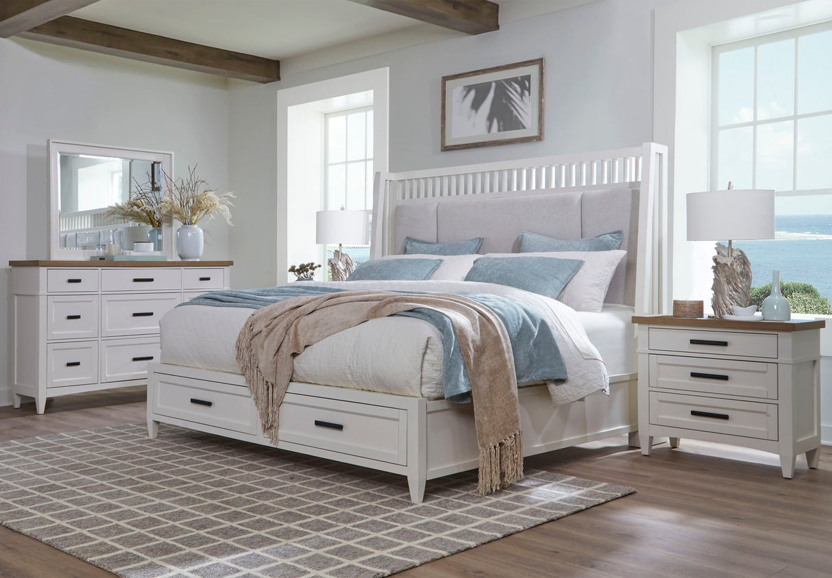 Americana Modern Bedroom - 2 Drawer Nightstand alternate view 8