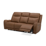 Haywood - Power Reclining Sofa - Butternut