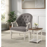 Florian - Silla - Gris y Blanco Antiguo