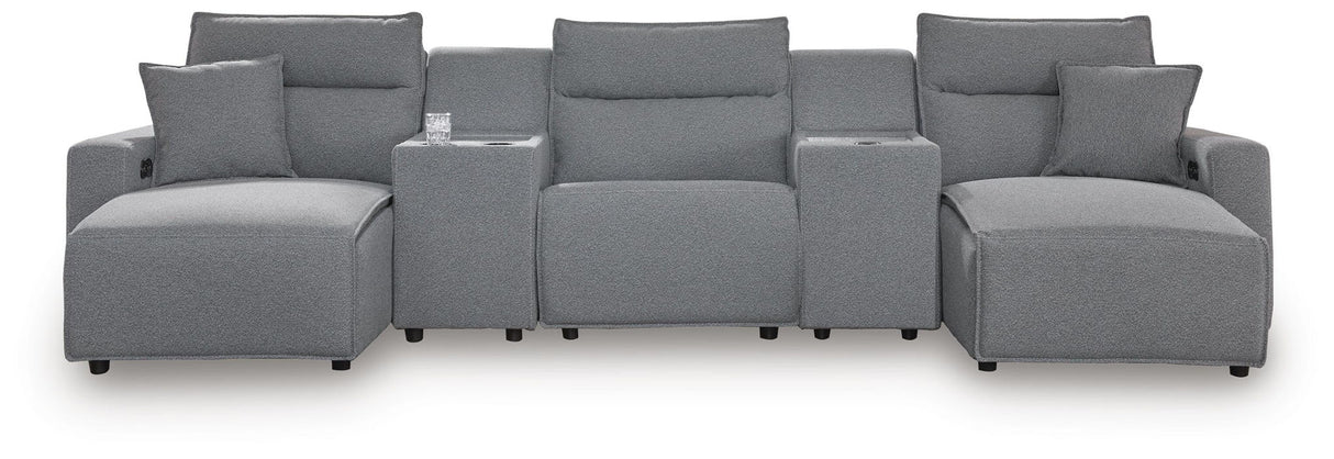 Modmax II - Seccional reclinable - Sal y pimienta