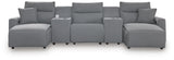 Modmax II - Seccional reclinable - Sal y pimienta