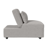 Pluto - Sillón con cojín lumbar, clic clac y elevable - Gris Coronado