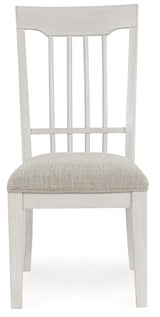 Shaybrock - Dining Upholstered Side Chair (Set of 2) - Antique White / Brown