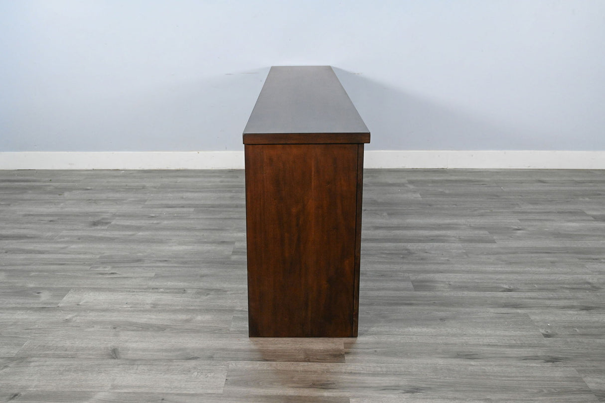 98" Media Console With Faux Crystals Electric Fireplace Insert