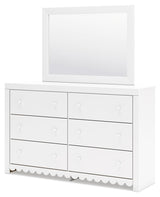 Mollviney - Dresser And Mirror - White