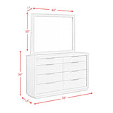 Arcadia - Dresser & Mirror Set - Gray