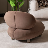 Bristol Point - Accent Chair - Fawn / Saddle Brown
