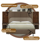 Marcelino - Nightstand With Wall Pier (EK) - Cherry Oak