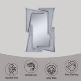 Noralie - Decoración de pared - Espejo y diamantes de imitación - Cristal - 47"