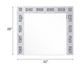 Noralie - Decoración de pared - Espejo y diamantes de imitación - 28"