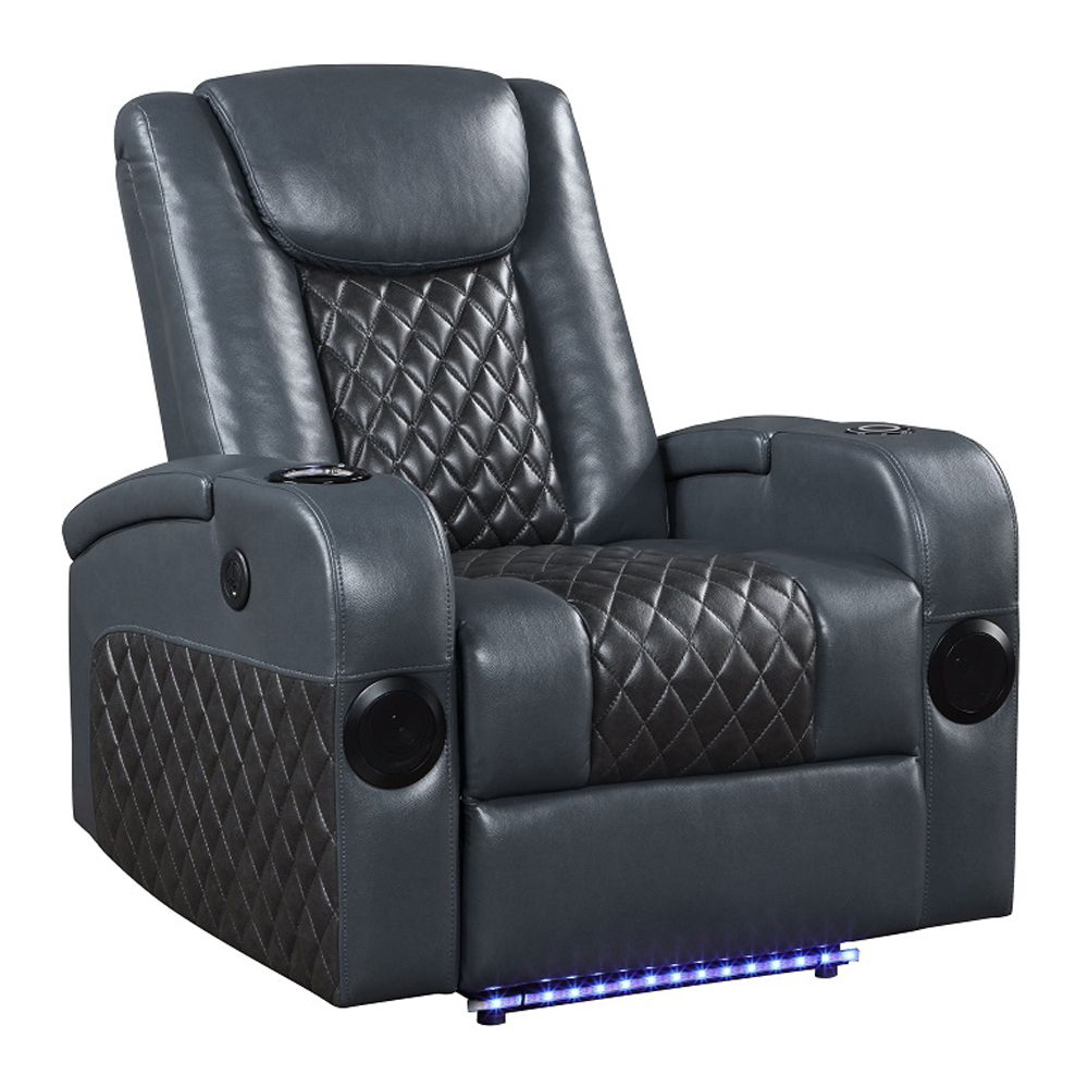 Alair - Sillón reclinable eléctrico con Bluetooth, cargador inalámbrico y portavasos