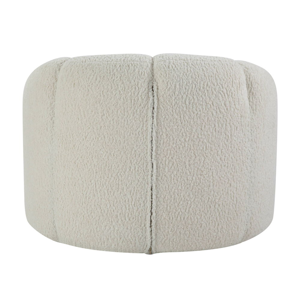 Osmash - Silla - Sherpa de Peluche Blanco
