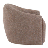 Ballona - Accent Chair With Swivel - Brown Chenille