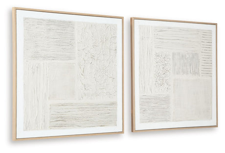 Andorfield - Wall Art Set (Set of 2) - Beige / Black / White alternate view 4
