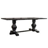 Morland - Mesa de comedor - Negro vintage