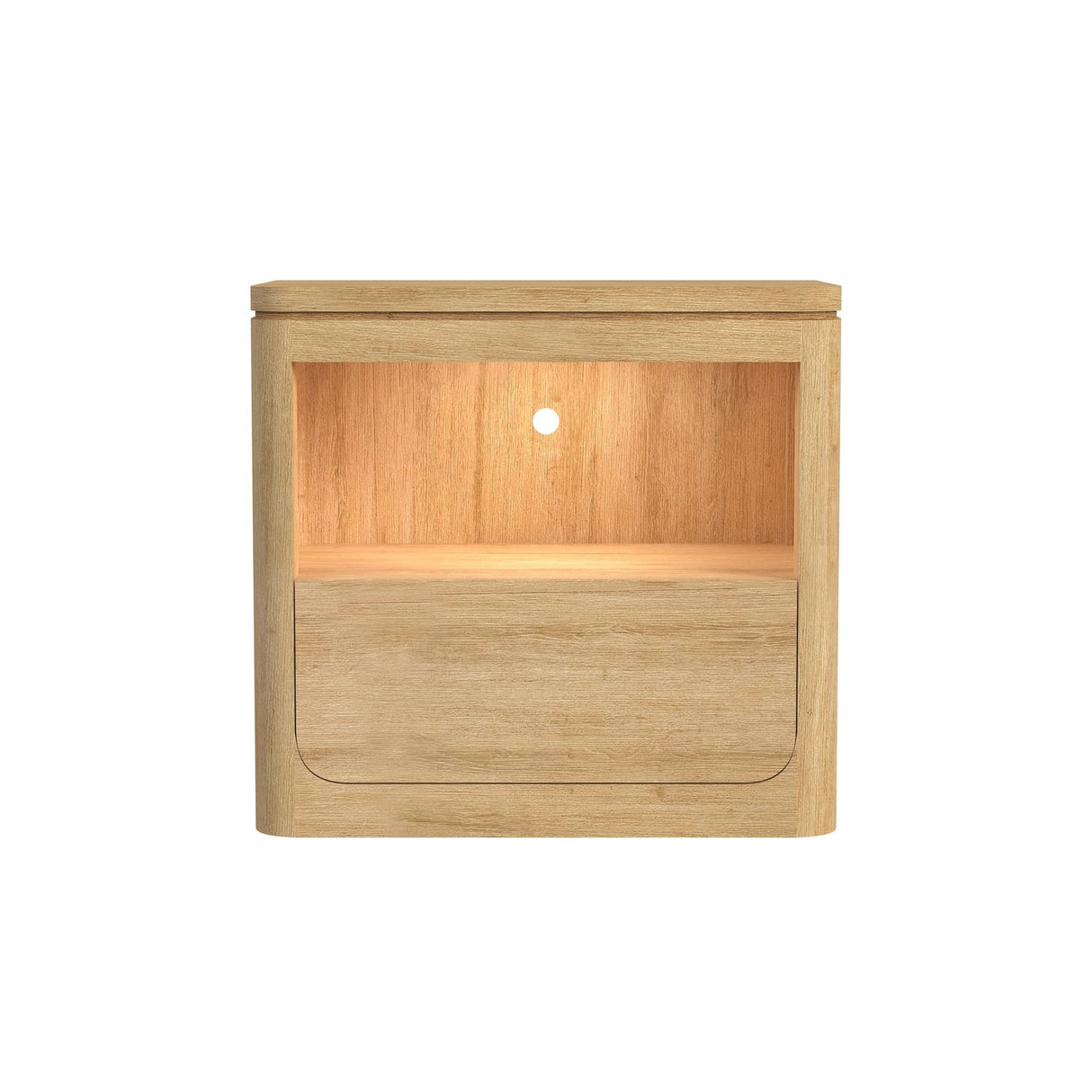 Rosalie - Mesita de Noche con USB y LED