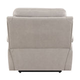 Chriki - Power Recliner With Lift & Heating & Massage - Beige Chenille & Black